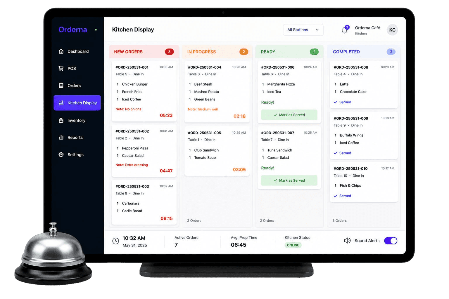 Kitchen Display System screenshot