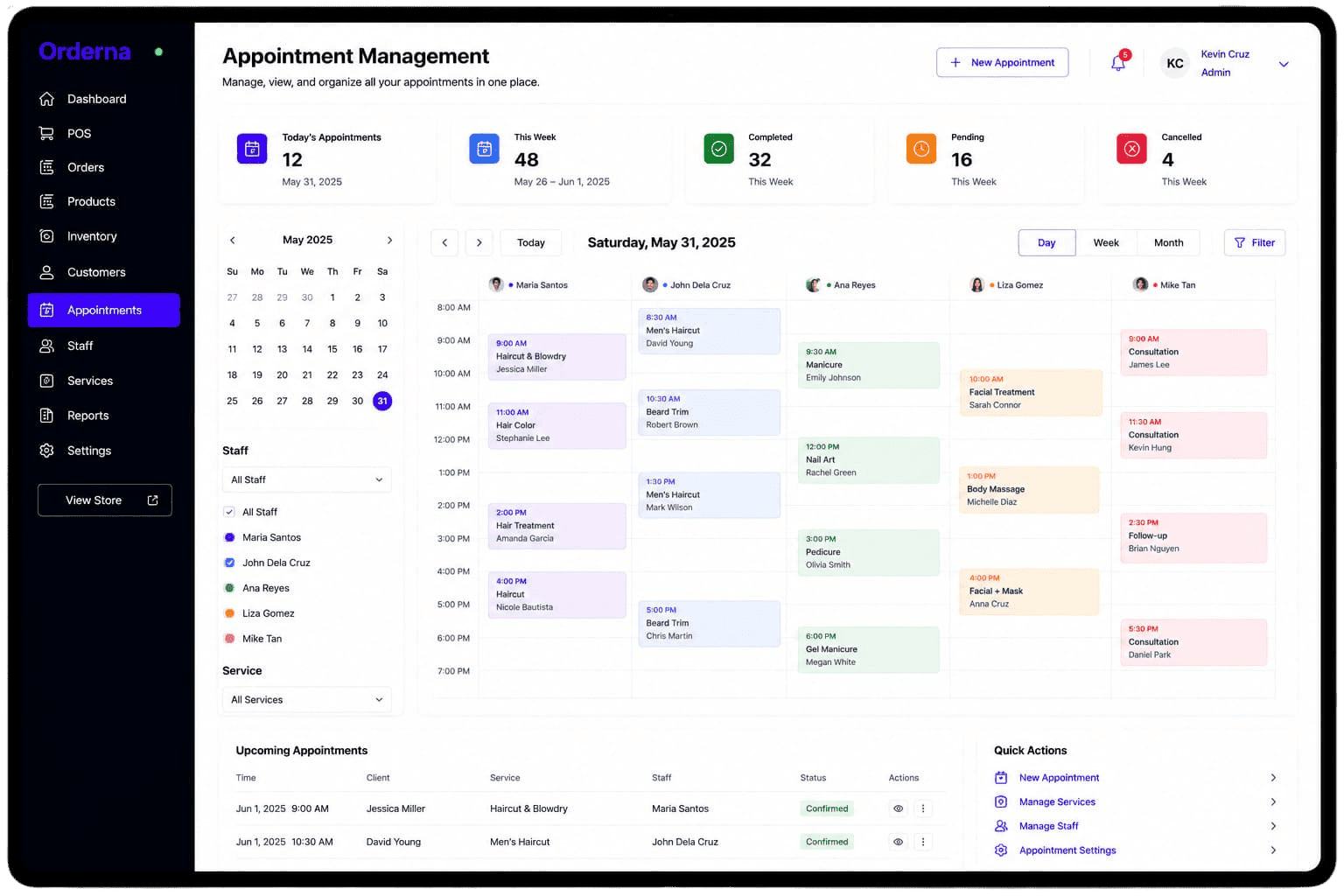 Appointment Management screenshot